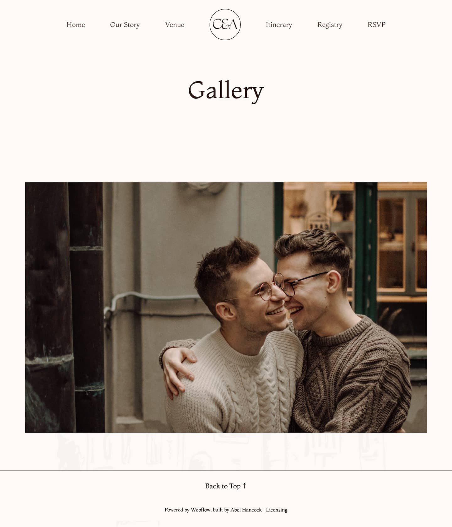 Forever Wedding Webflow Template screenshot